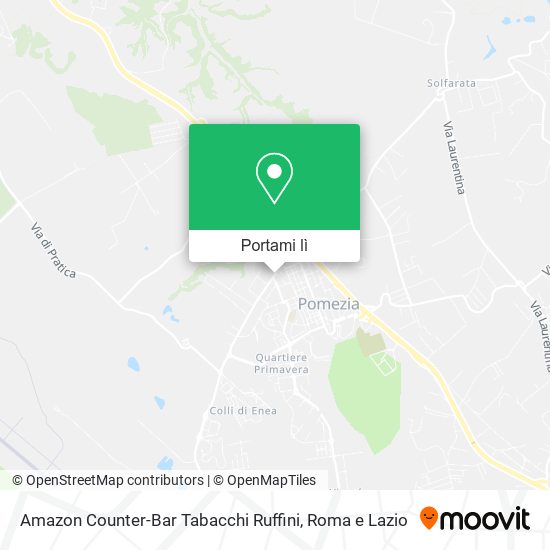 Mappa Amazon Counter-Bar Tabacchi Ruffini