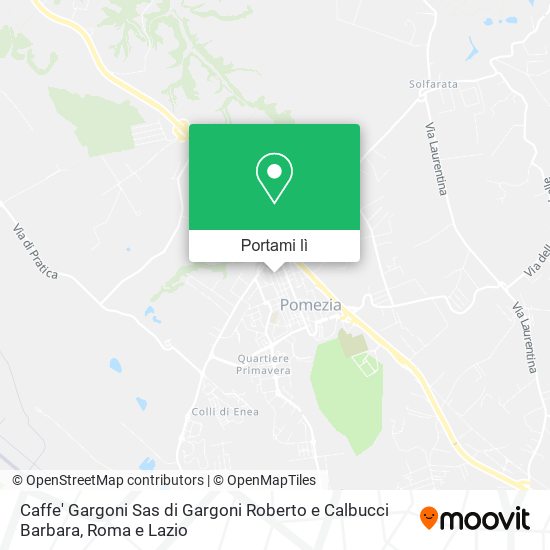 Mappa Caffe' Gargoni Sas di Gargoni Roberto e Calbucci Barbara
