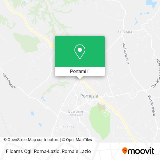 Mappa Filcams Cgil Roma-Lazio