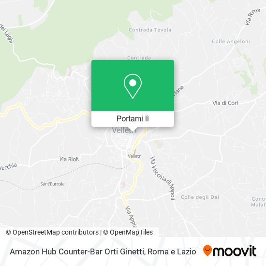 Mappa Amazon Hub Counter-Bar Orti Ginetti