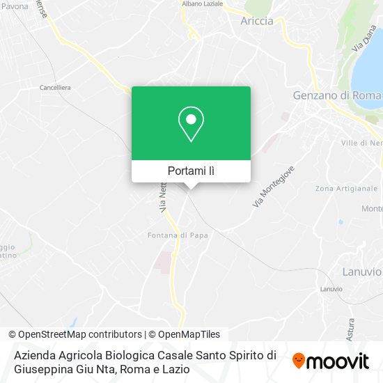Mappa Azienda Agricola Biologica Casale Santo Spirito di Giuseppina Giu Nta