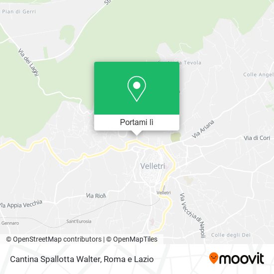 Mappa Cantina Spallotta Walter