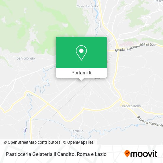 Mappa Pasticceria Gelateria il Candito
