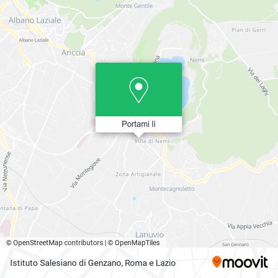 Mappa Istituto Salesiano di Genzano