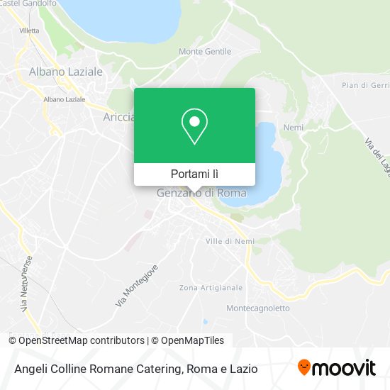 Mappa Angeli Colline Romane Catering