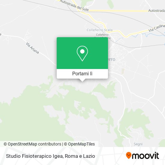 Mappa Studio Fisioterapico Igea