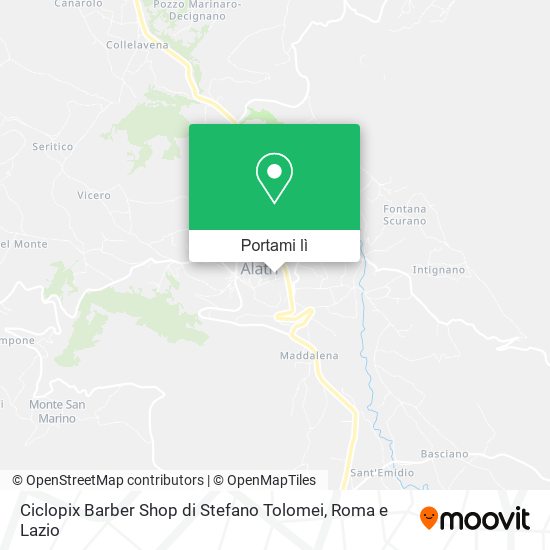 Mappa Ciclopix Barber Shop di Stefano Tolomei
