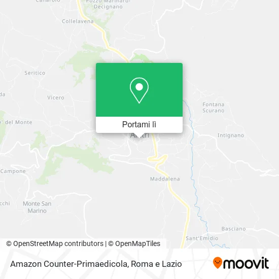 Mappa Amazon Counter-Primaedicola