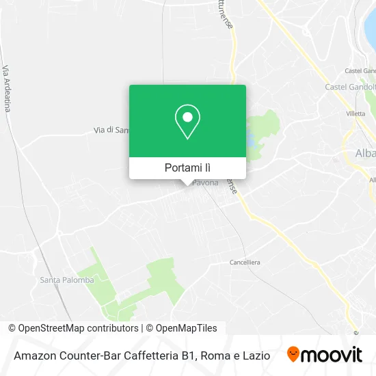 Mappa Amazon Counter-Bar Caffetteria B1