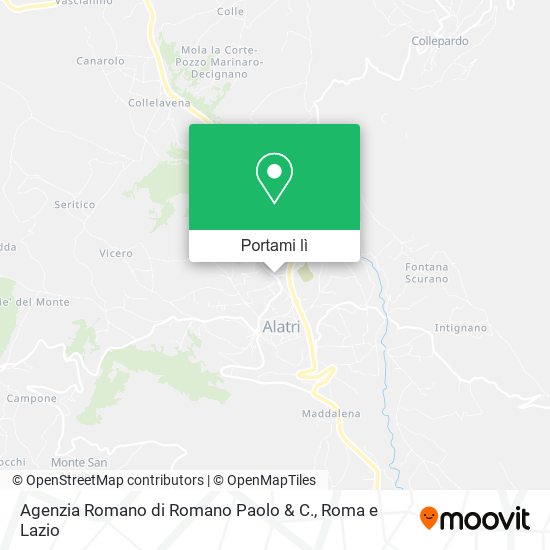Mappa Agenzia Romano di Romano Paolo & C.