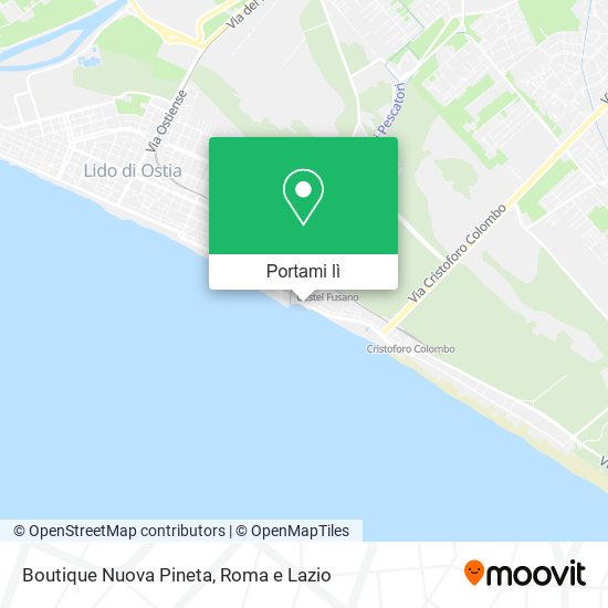 Mappa Boutique Nuova Pineta
