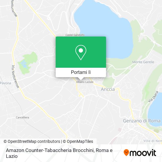 Mappa Amazon Counter-Tabaccheria Brocchini