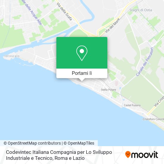 Mappa Codevintec Italiana Compagnia per Lo Sviluppo Industriale e Tecnico