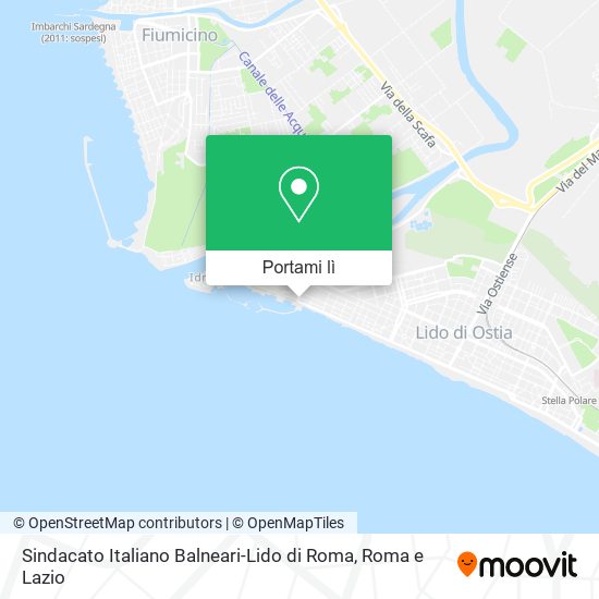 Mappa Sindacato Italiano Balneari-Lido di Roma