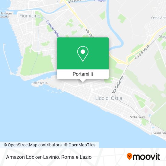 Mappa Amazon Locker-Lavinio