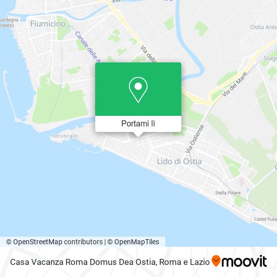 Mappa Casa Vacanza Roma Domus Dea Ostia