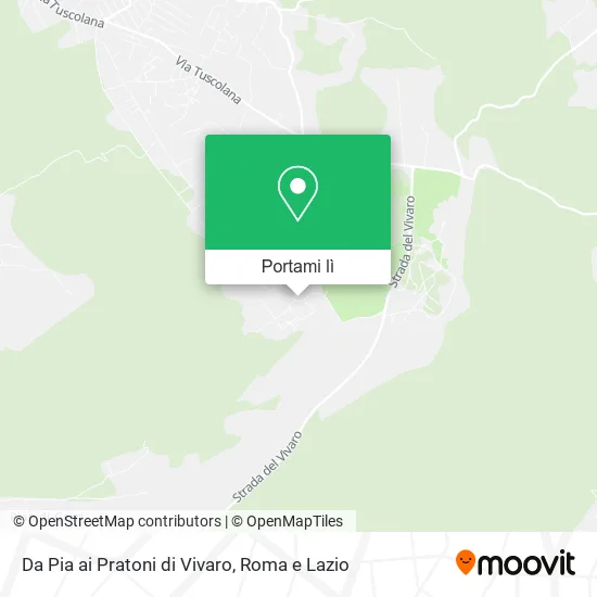 Mappa Da Pia ai Pratoni di Vivaro