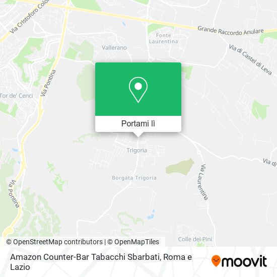 Mappa Amazon Counter-Bar Tabacchi Sbarbati