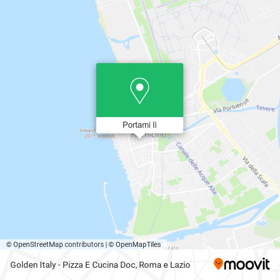 Mappa Golden Italy - Pizza E Cucina Doc