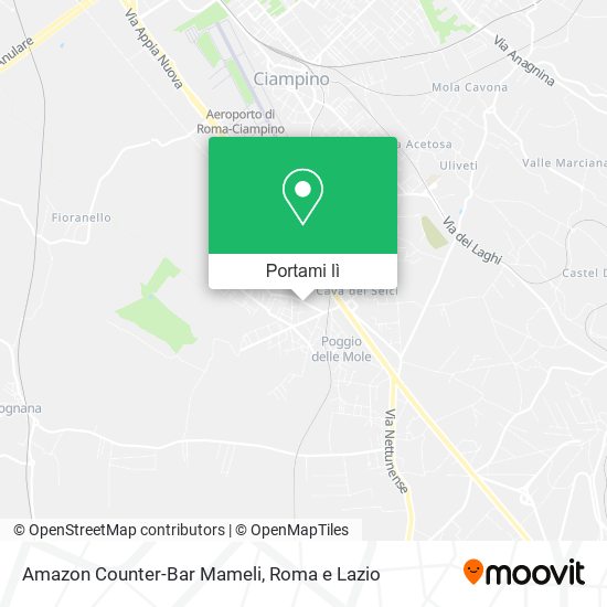 Mappa Amazon Counter-Bar Mameli