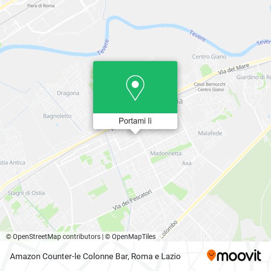 Mappa Amazon Counter-le Colonne Bar
