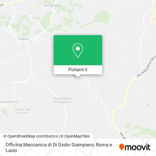 Mappa Officina Meccanica di Di Giulio Giampiero