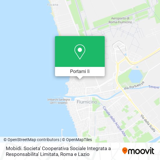 Mappa Mobidi. Societa' Cooperativa Sociale Integrata a Responsabilita' Limitata