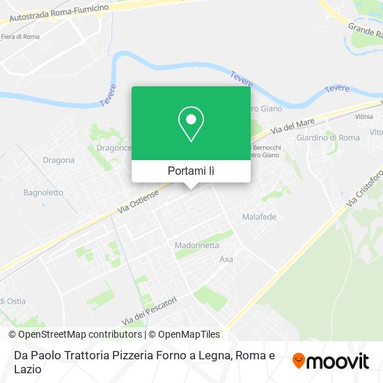 Mappa Da Paolo Trattoria Pizzeria Forno a Legna