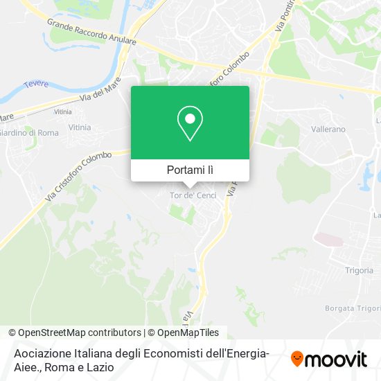 Mappa Aociazione Italiana degli Economisti dell'Energia-Aiee.