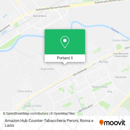 Mappa Amazon Hub Counter-Tabaccheria Peroni