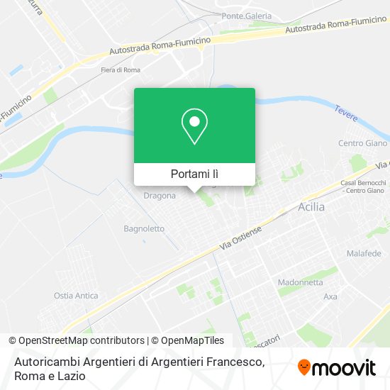 Mappa Autoricambi Argentieri di Argentieri Francesco