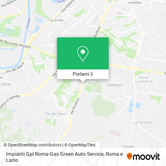 Mappa Impianti Gpl Roma-Gas Green Auto Service