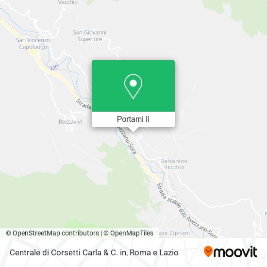 Mappa Centrale di Corsetti Carla & C. in