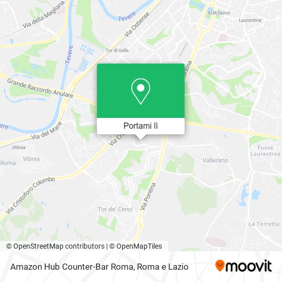 Mappa Amazon Hub Counter-Bar Roma