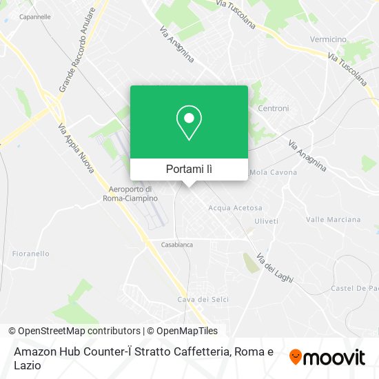 Mappa Amazon Hub Counter-Ï Stratto Caffetteria