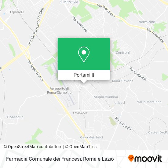 Mappa Farmacia Comunale dei Francesi