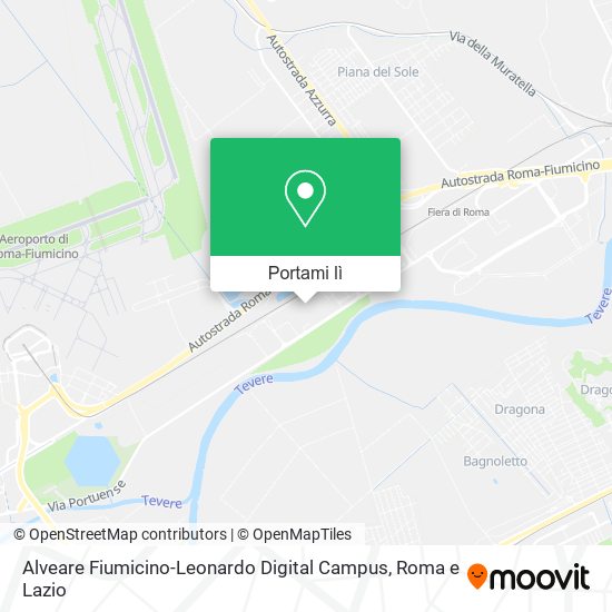 Mappa Alveare Fiumicino-Leonardo Digital Campus