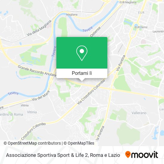 Mappa Associazione Sportiva Sport & Life 2