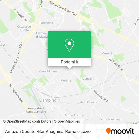 Mappa Amazon Counter-Bar Anagnina