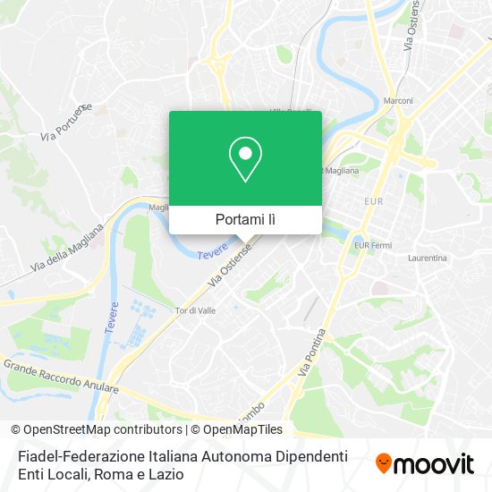 Mappa Fiadel-Federazione Italiana Autonoma Dipendenti Enti Locali