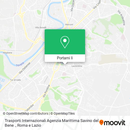 Mappa Trasporti Internazionali Agenzia Marittima Savino del Bene .