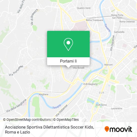 Mappa Aociazione Sportiva Dilettantistica Soccer Kids