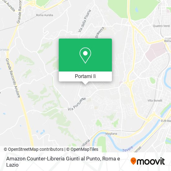 Mappa Amazon Counter-Libreria Giunti al Punto