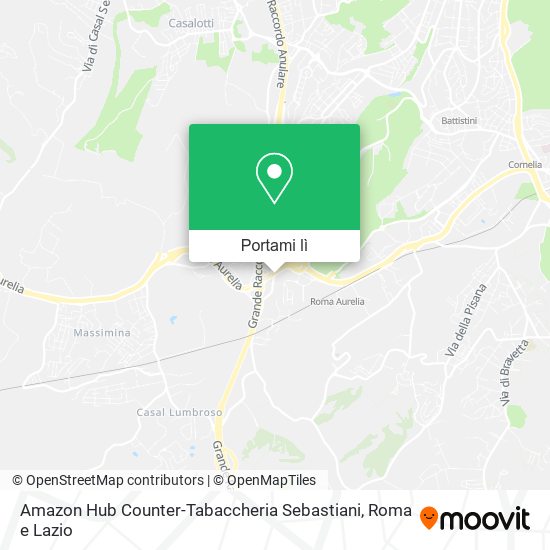 Mappa Amazon Hub Counter-Tabaccheria Sebastiani