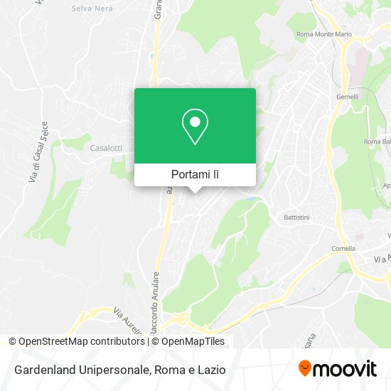Mappa Gardenland Unipersonale