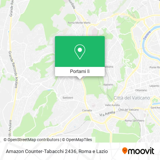 Mappa Amazon Counter-Tabacchi 2436