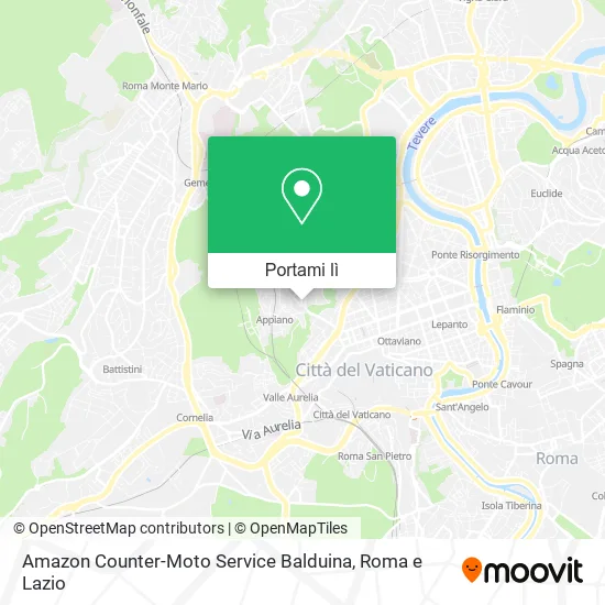 Mappa Amazon Counter-Moto Service Balduina