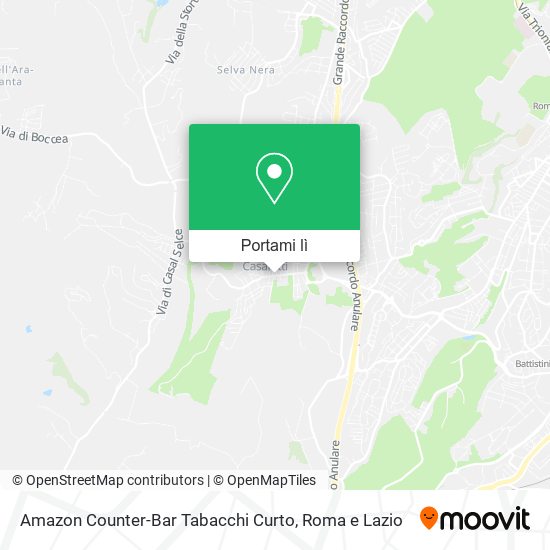 Mappa Amazon Counter-Bar Tabacchi Curto