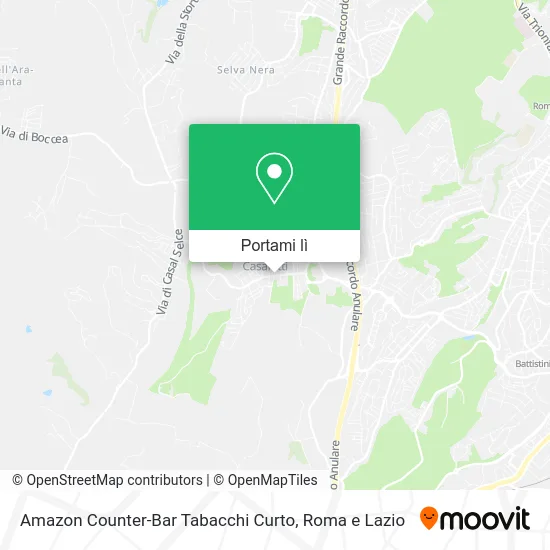 Mappa Amazon Counter-Bar Tabacchi Curto