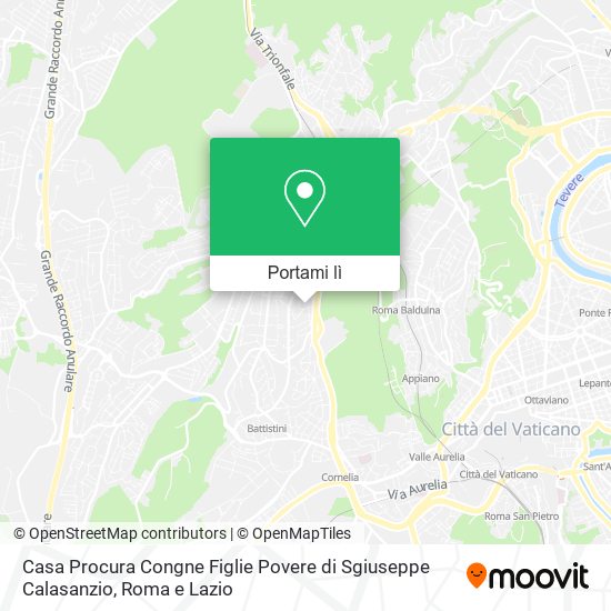Mappa Casa Procura Congne Figlie Povere di Sgiuseppe Calasanzio